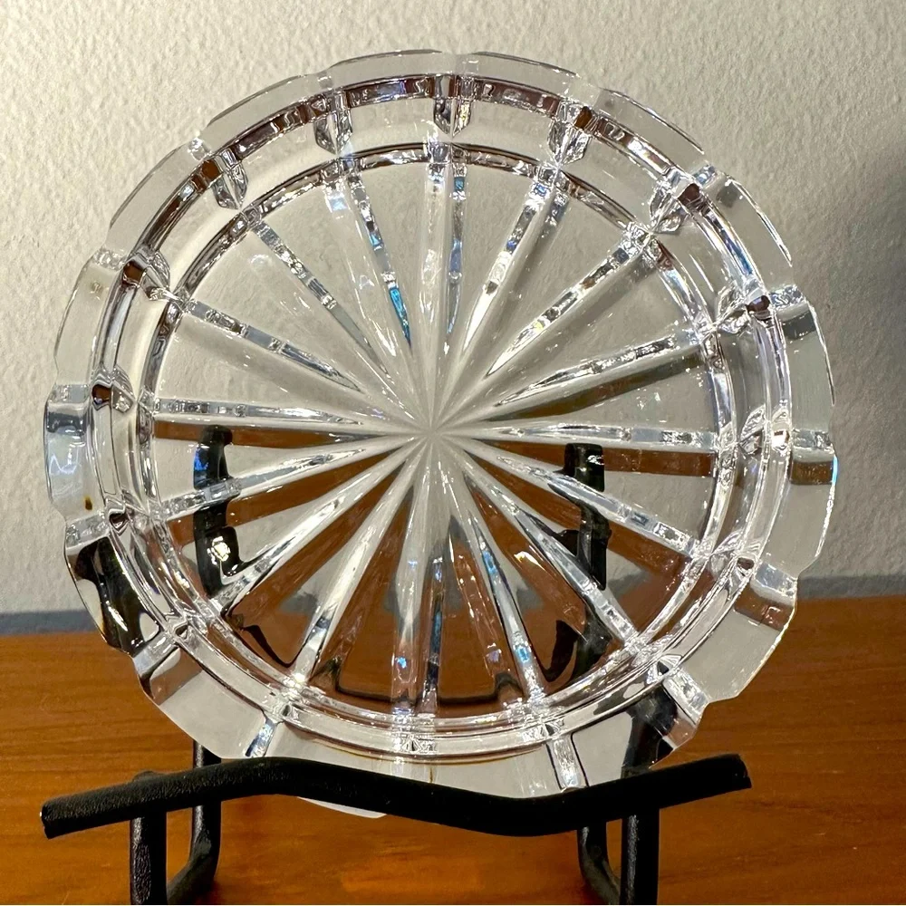 Like New - Mikasa Crystal - Wine Coaster / Candle Holder / Trinket Tray